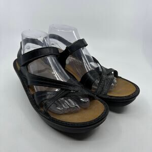 Naot Paris Sandals WMNS EU41 Black Leather Strappy Comfort Slingback Casual Shoe